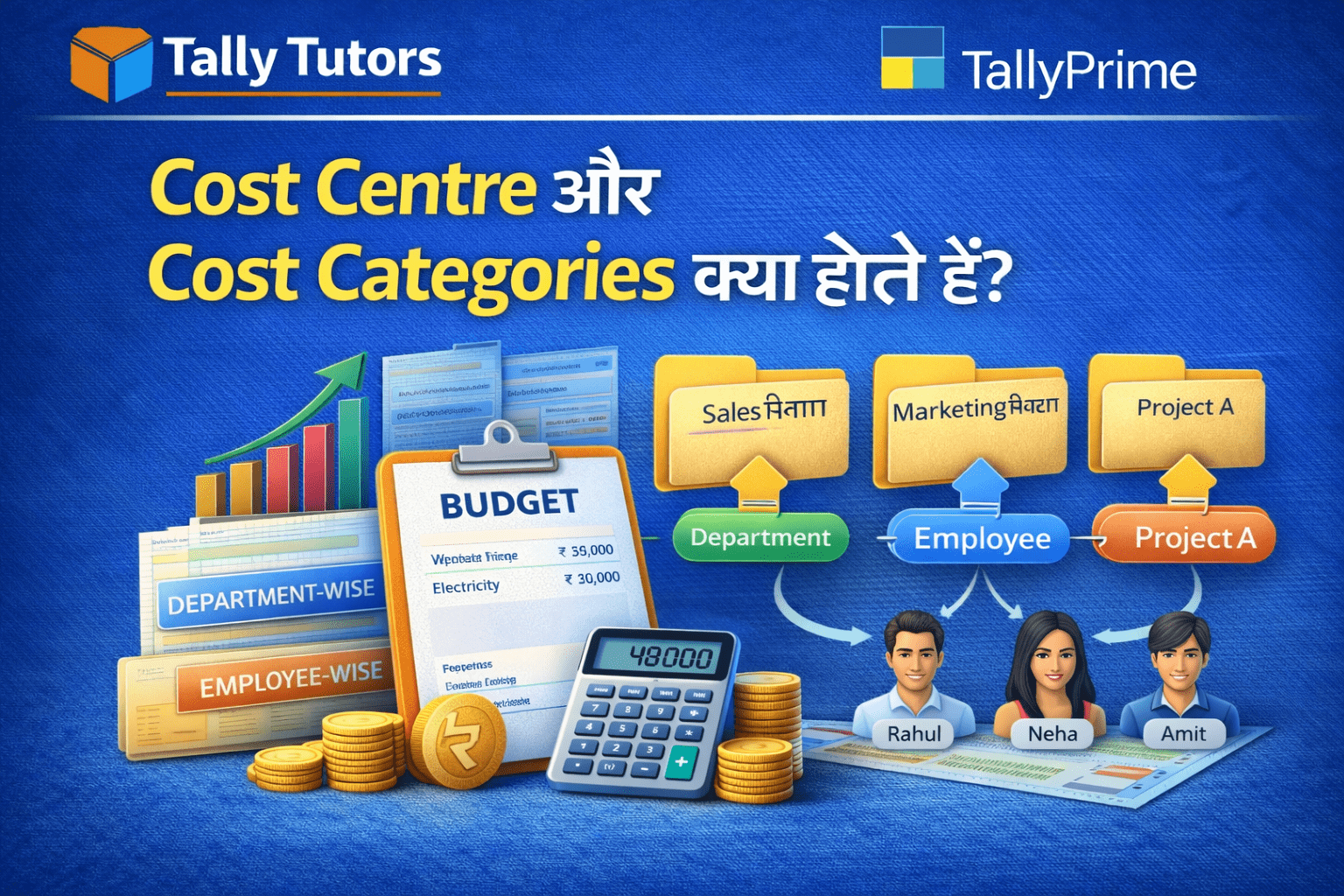 Cost Centre और Cost Categories क्या होते हैं? Tally Prime Hindi Guide