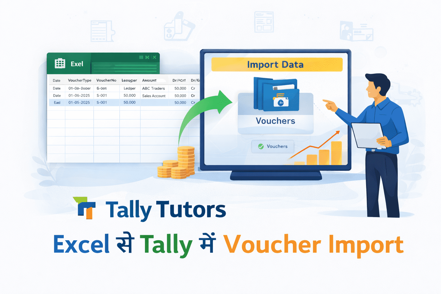 Excel to Tally Voucher Import Step by Step (Hindi Guide)